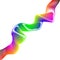 Abstract motion smooth color wave vector. Curve rainbow lines art