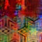 Abstract motley spotted background, david stars