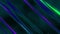 Abstract movement of futuristic cartoon stripes on black background, seamless loop. Animation. Beautiful stream of