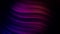 Abstract moving colorful lines in curved form. Animation. Colored pulsating wave lines with neon light create relaxing