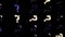 Abstract of moving question marks on black background. Animation. Moving background with mirrored question marks