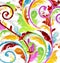 Abstract multicolor floral background