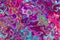 Abstract multicolored chaos spotted pattern. Comic background