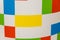 Abstract multicolored rectangles on a white background
