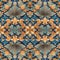 Abstract multitude of leaves design Mirror Pattern. Pattern mirrored repeat for background. Generative AI