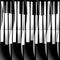 Abstract musical piano keys - seamless background - monochrome b
