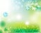 Abstract natural green spring background