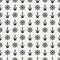 Abstract nautical seamless background pattern with steering wheel and anchor.