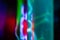 Abstract neon background - electrical discharges in an inert gas flasks