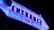 Abstract Neon Entrance Sign