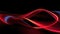 Abstract Neon Wallpaper 3d Lightly Twisted Ribbon Glowing Lines Over Black Background Red Tone V2 Generrative Ai