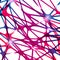 Abstract neuron net background, vector graphic design