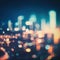 Abstract night light of cityscape bokeh