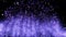 Abstract northern lights in the night sky on the background of flying snowflakes. Imitation of the Northern Lights. Galaxy, starry