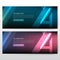 Abstract number 4 Technology banner template for website cover