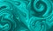Abstract Ocean Green Color Marinate Painting Color Thick Waves Background Wallpaper.