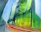 Abstract oil modern contemporary urban cityscape painting