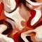 abstract oil painting brown red off-white natural transition , generated by AI