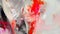 Abstract oil painting with red, pink, orange brush strokes, background, wallpaper, paint texture, bold art, expressive artwork