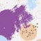 Abstract online violet grunge hand drawn decoration. Sample pastel art paint pattern. Minimal desktop decoration, wallpaper, image