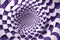 Abstract optical illusion tunnel background. AI generated