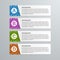 Abstract options paper infographics template.