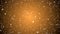 Abstract orange background of moving stars, looped animation