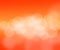 Abstract orange background with particles ,blur sun.