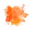 Abstract orange hand draw watercolor stain Thanksgiving Halloween background