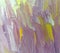 Abstract orange lilac paint strokes on canvas