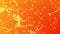 Abstract Orange Plexus High Tech Looping Background with Glow