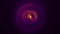Abstract orange purple circle lights radial animaiton background