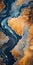 Abstract Orange River: Dark Azure And Beige Global Imagery