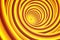 Abstract orangy yellow spiral
