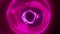 Abstract Organic purple pink tunnel with liquid surface