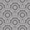 Abstract oriental seamless pattern with circular ornament.