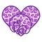 Abstract ornamental heart shaped 3d. Cutout lacy ornate heart. Valentine's day greeting card. Laser cutting design