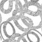 Abstract ornametal spiral seamless outline pattern