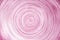Abstract overlap many layer of colorful pink wood in line circle patterns for texture or background