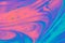 Abstract paint form marbling patterns on colorful background