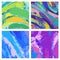 Abstract paintbrush painting background design set