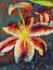 Abstract painting of asiatic lily - Background image