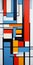 Abstract Painting In De Stijl Style With Vibrant Colors