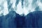 Abstract painting of mountains in cool tone , Digital painting
