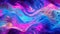 An abstract painting with vibrant swirls of blue, pink, and purple. Generative ai