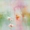 Abstract painting with white and pink flowers in soft atmospheric perspective (tiled)
