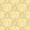 Abstract pale seamless pattern, yellow repeat background