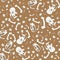 Abstract paleontologic seamless background pattern with dinosaurs skulls and bones