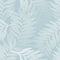 Abstract Palm leaves half tone art on pastel light blue color background