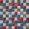 Abstract paneling pattern - button pattern - national colors